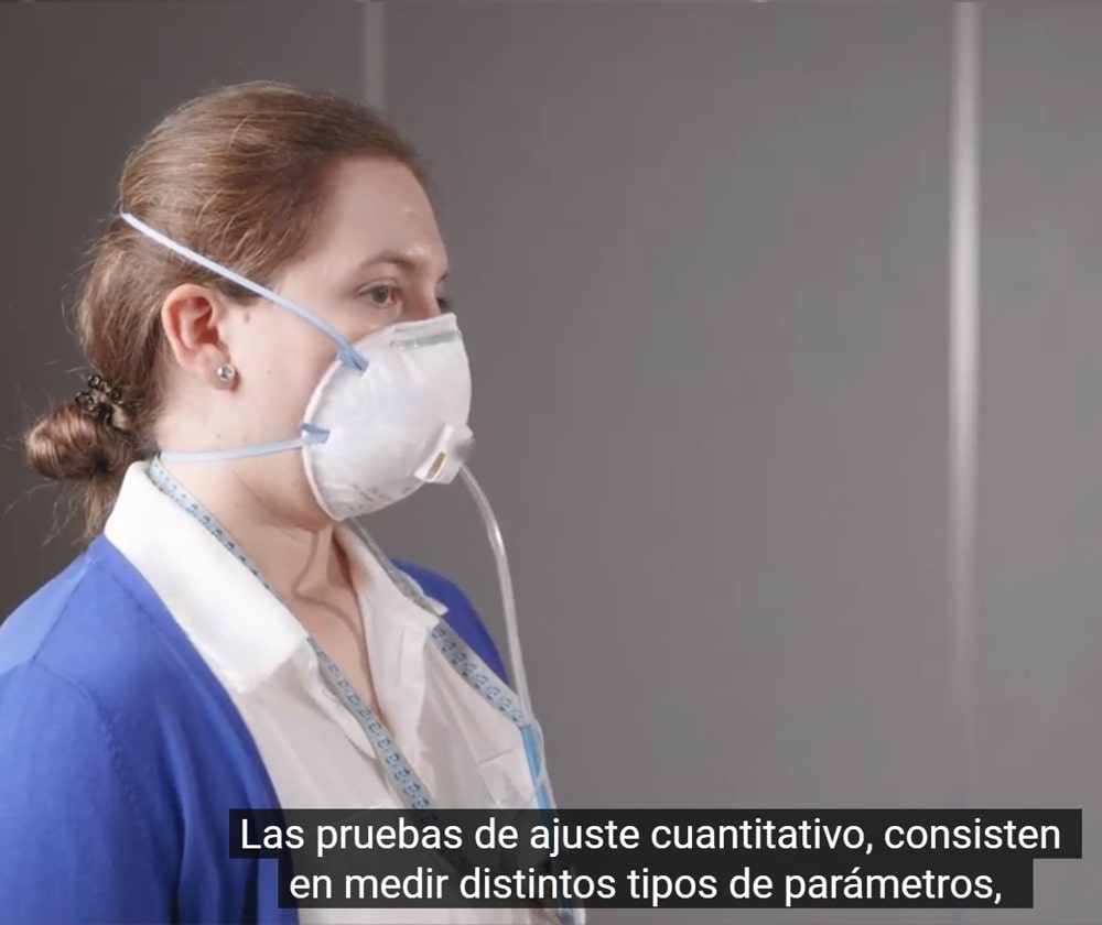 Proceso de ajuste de una protección respiratoria