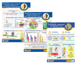 Portada de 3 infografías de salud laboral