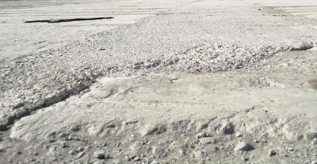 Terreno en mal estado