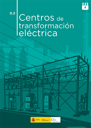 Cartel de la guia de centros de transformación eléctrica