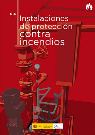 Cartel de guia de instalaciones de protección contra incendios