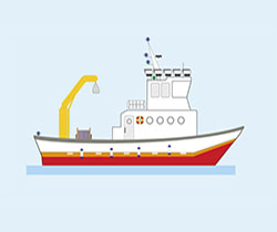 Dibujo de buque de pesca