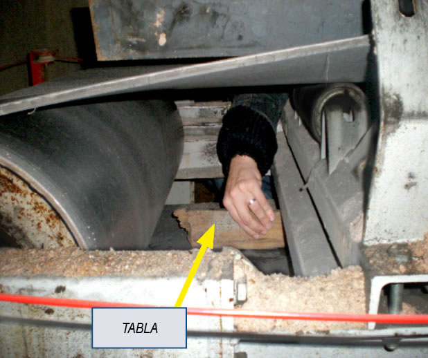 Figura 1. Limpieza de la cinta