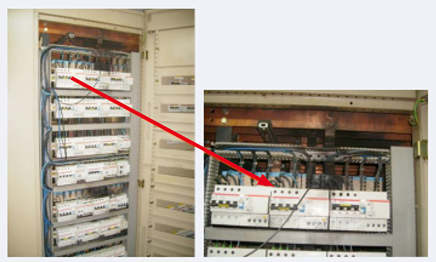 Fases, interruptores y circuitos de un sistema eléctrico