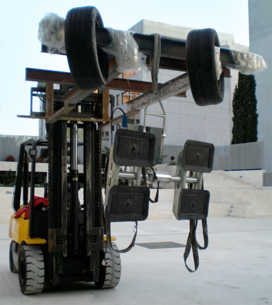 Carretilla elevadora modificada