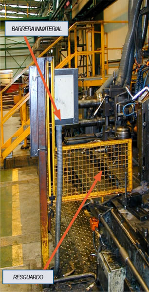 Barrera inmaterial y resguardo