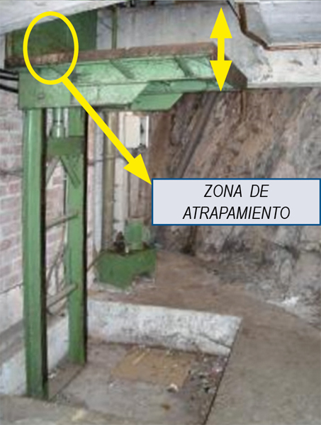 Montacargas subiendo