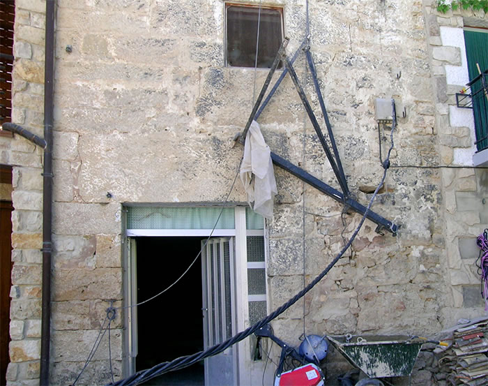 Estado en el que quedó la zona tras el accidente