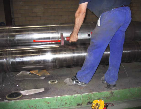 Operación de limpieza-lijado