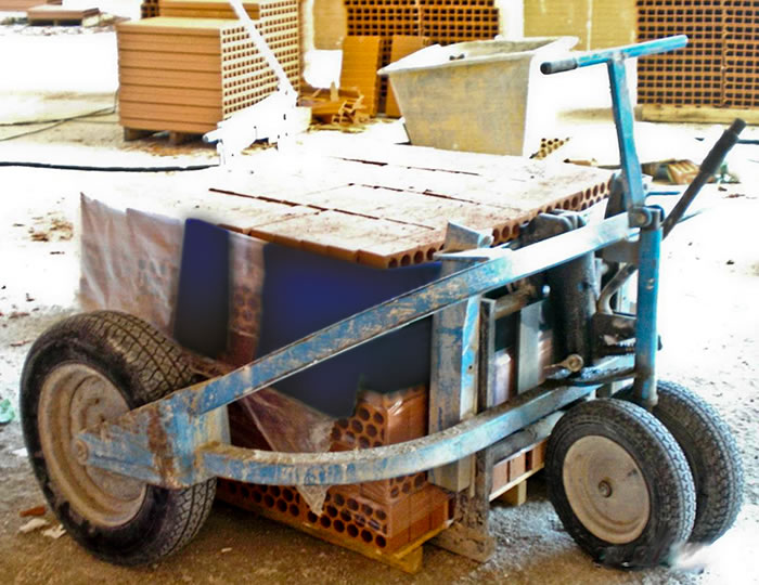 Traspaleta similar a la que utilizaron los trabajadores