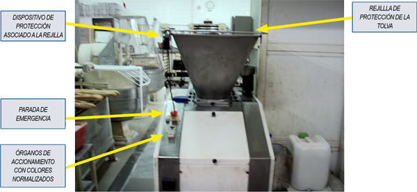 Pesadora donde se produjo el accidente, vista 1