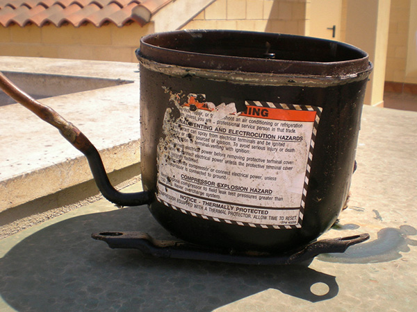 Vista cuerpo del compresor