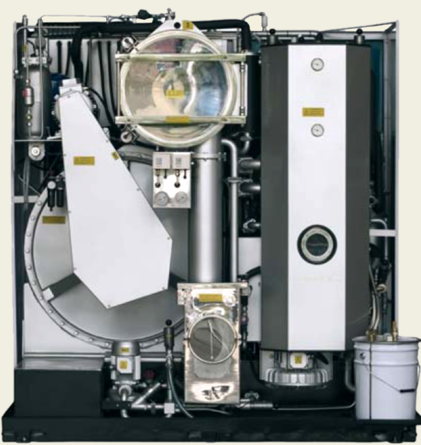 Máquina de limpieza en seco, interior