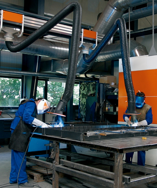 Equipo fijo de ventilación centralizado con varias tomas