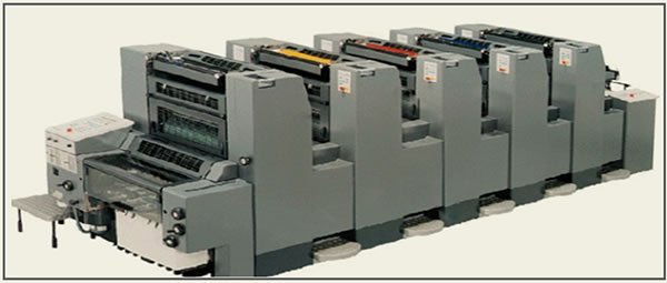 Máquina offset multicolor