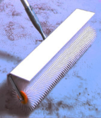 Rodillo con resguardo para proteger de las salpicaduras