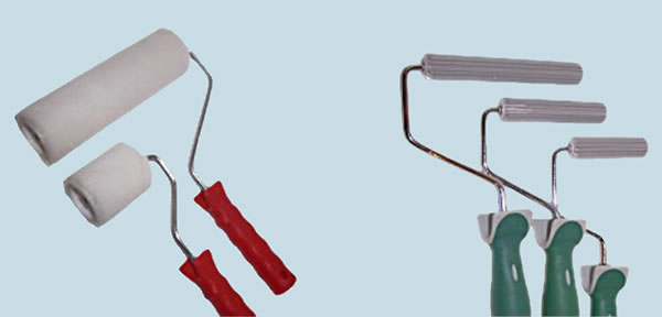 Rodillos utilizados en el laminado manual