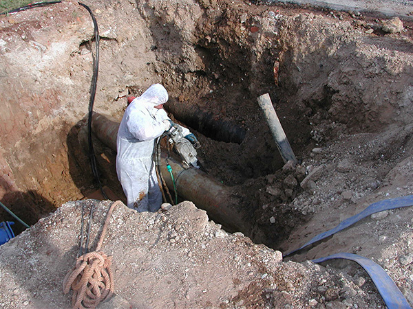 Corte con sierra mecánica