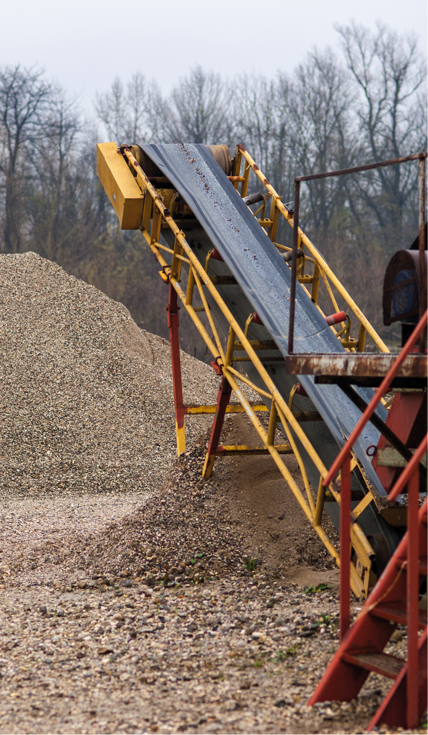 Cinta transportadora de materiales a granel