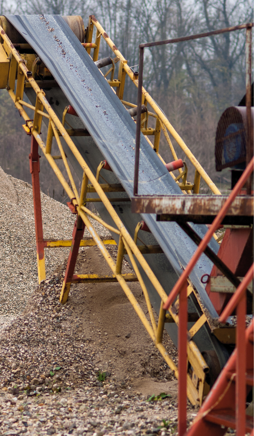 Cinta transportadora de materiales a granel