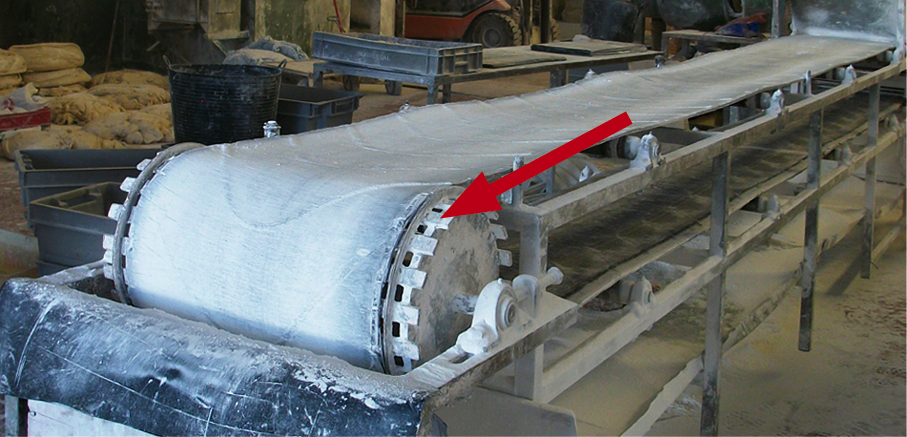 Detalle de partes móviles