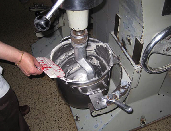 Limpieza con máquina en movimiento