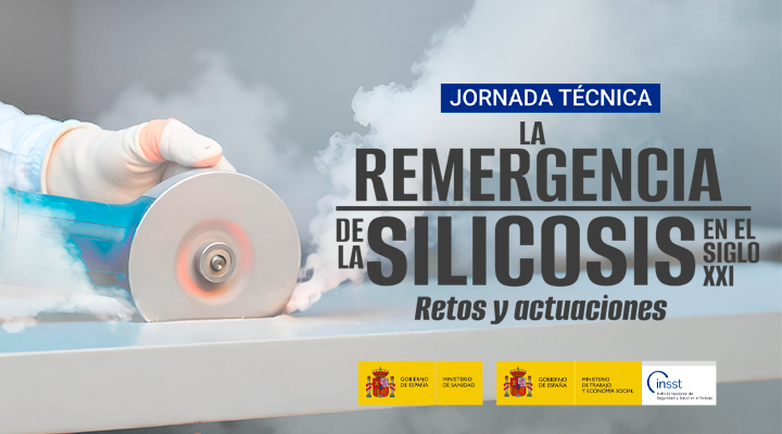 Banner de la jornada técnica: La remergencia de la silicosis en el siglo XXI. Retos y actuaciones