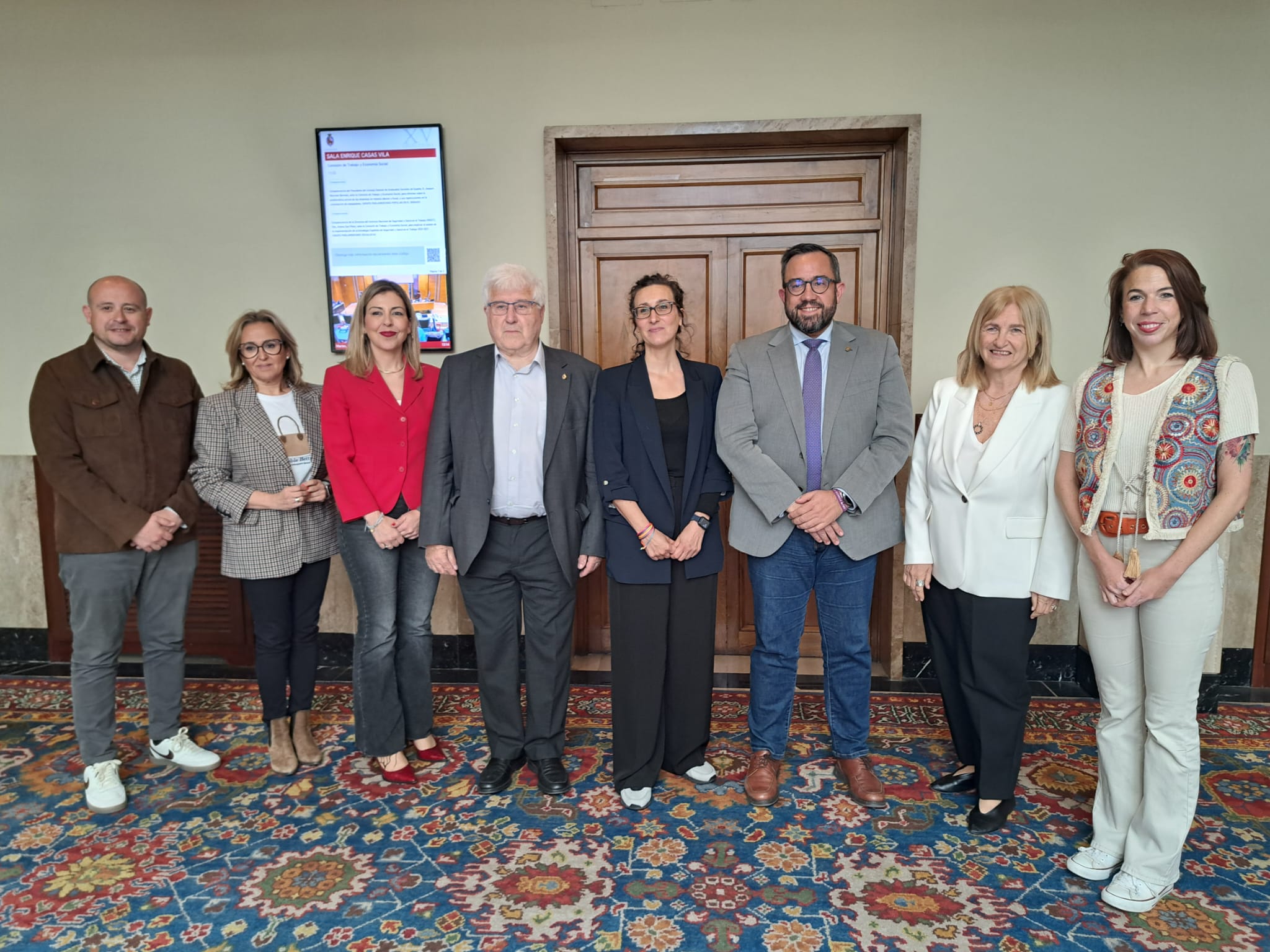 Fotografía de la directora del INSST Aitana Garí en el Senado