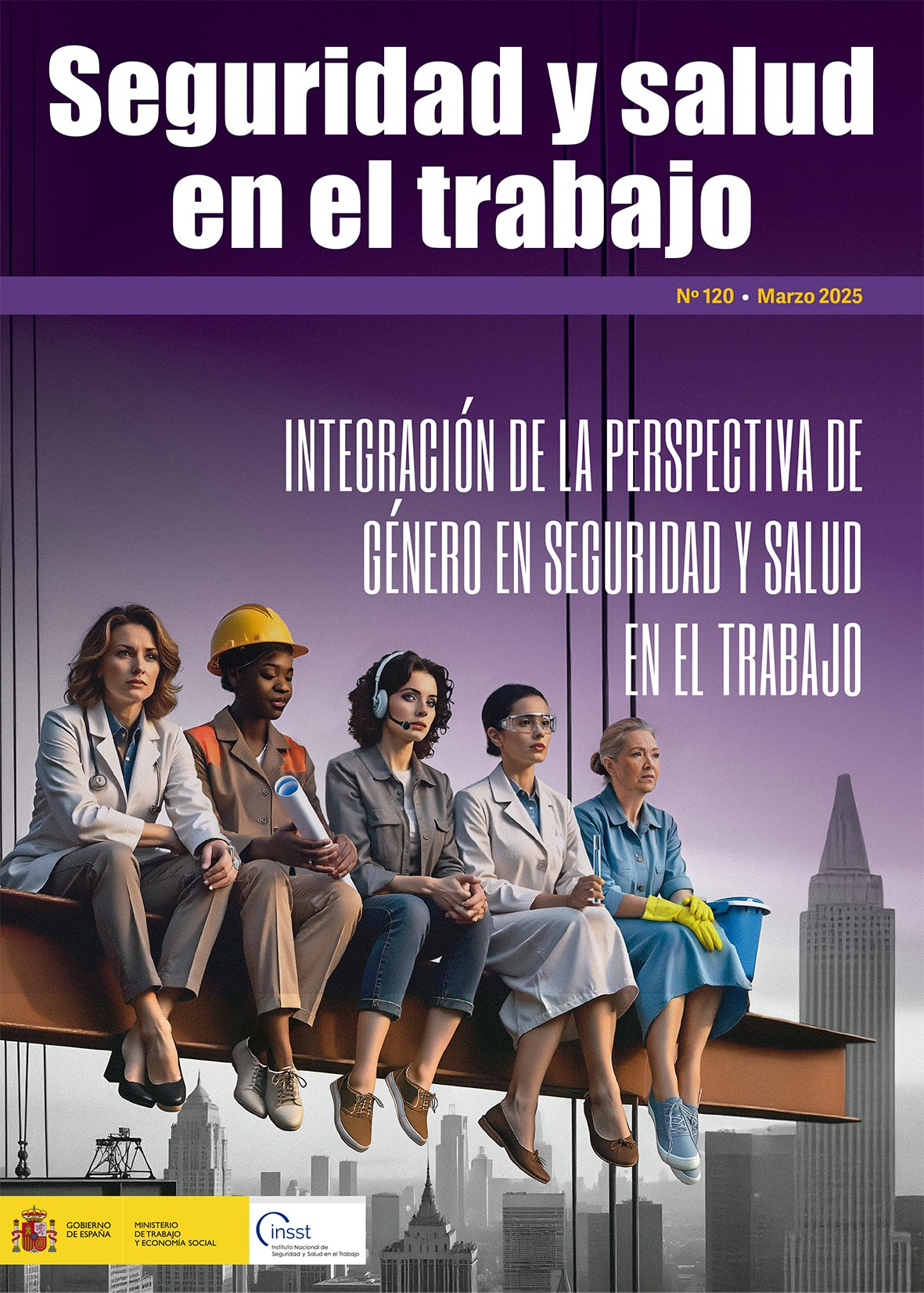 Imagen de la portada de la revista de Seguridad y Salud en el Trabajo número 120