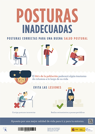 Posturas de trabajo inadecuadas - Ganar en salud