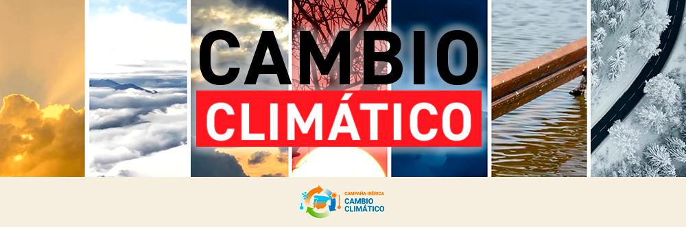 Cambio climatico. Se muestran distintas imagenes de tiempo frio, con mucho sol, de aguo y del cielo