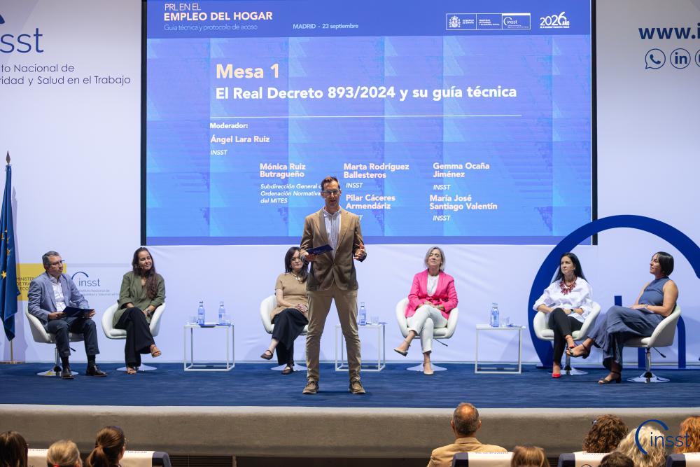 Conducción del acto: Iván Martínez del Cerro, Técnico Superior del INSST