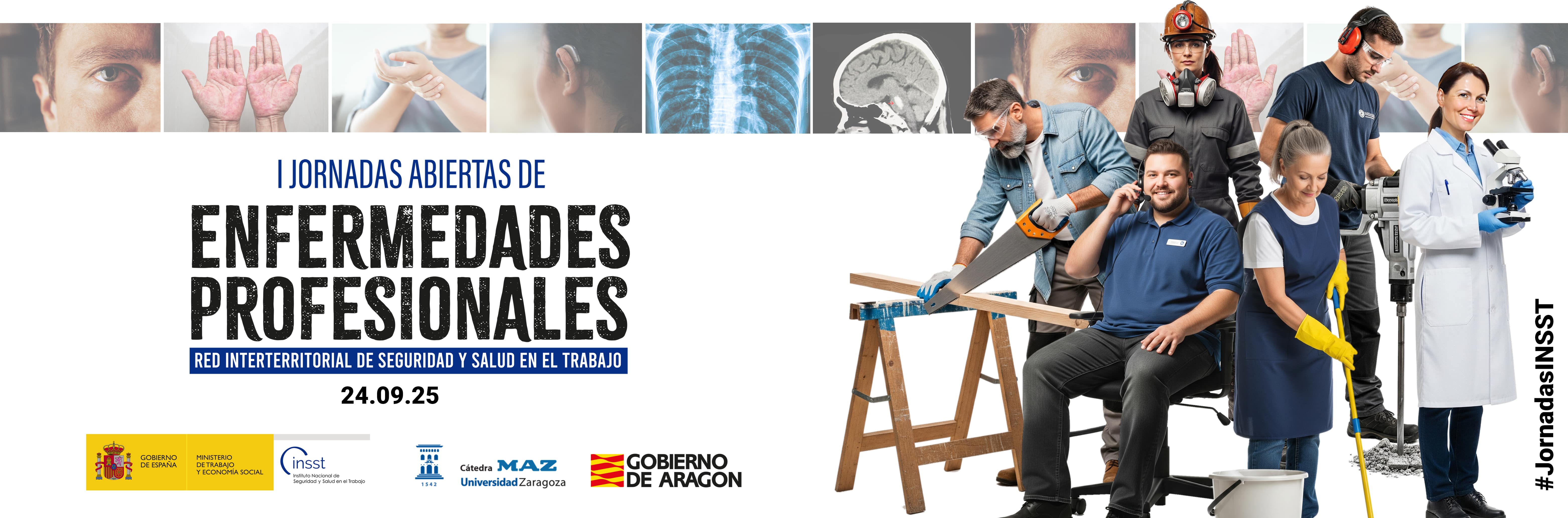 Portada I Jornada Abierta del Grupo de Trabajo sobre Enfermedades Profesionales