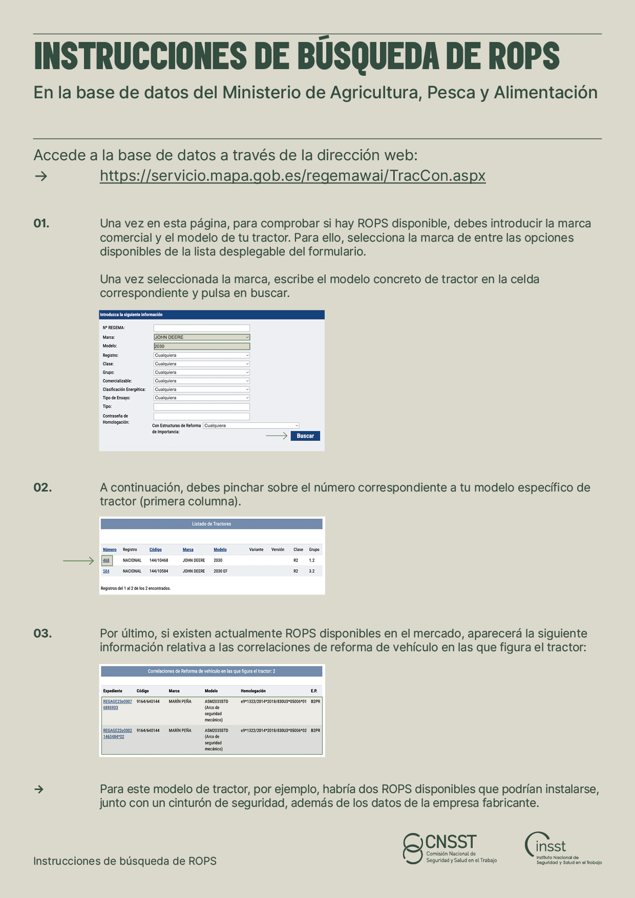 Imagen de las instrucciones de búsqueda ROPS